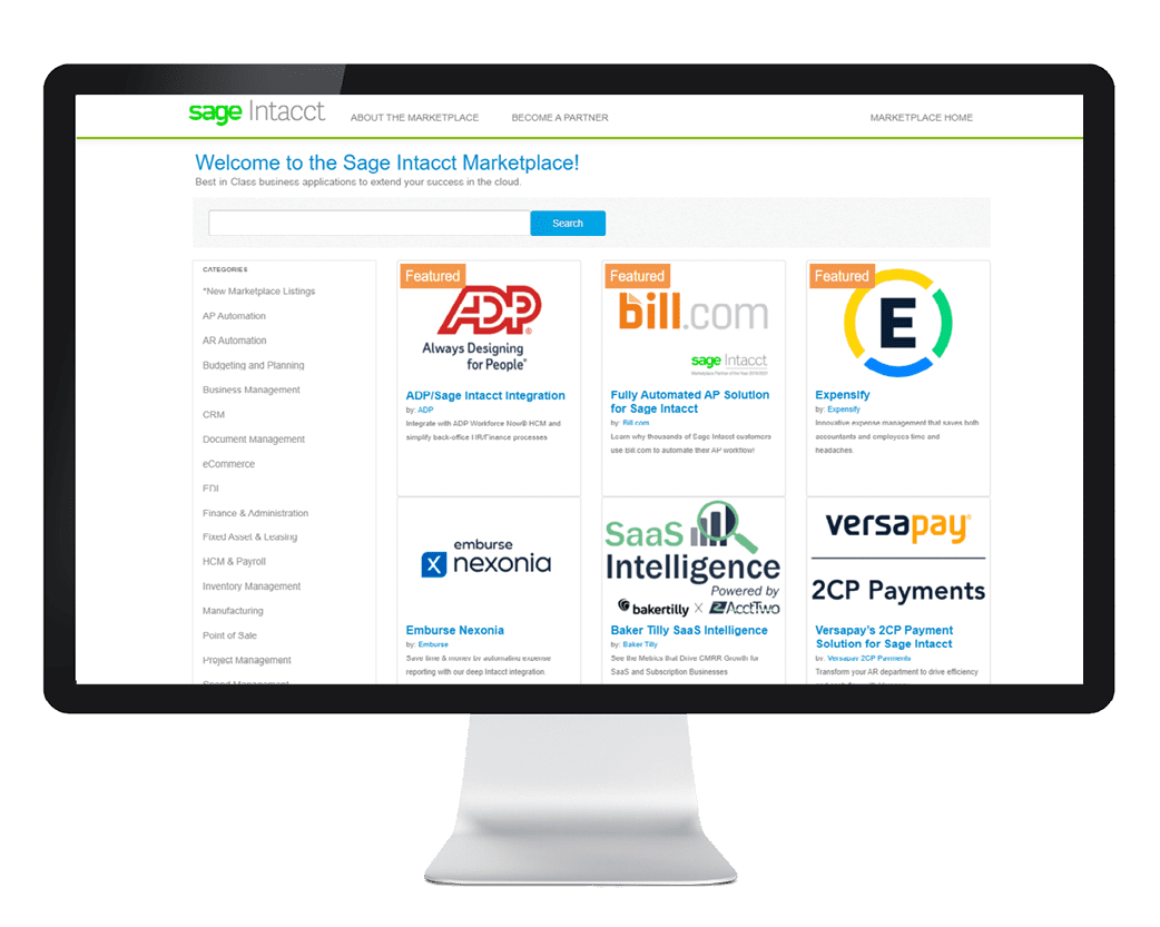 Sage Intacct customisation with Platform services