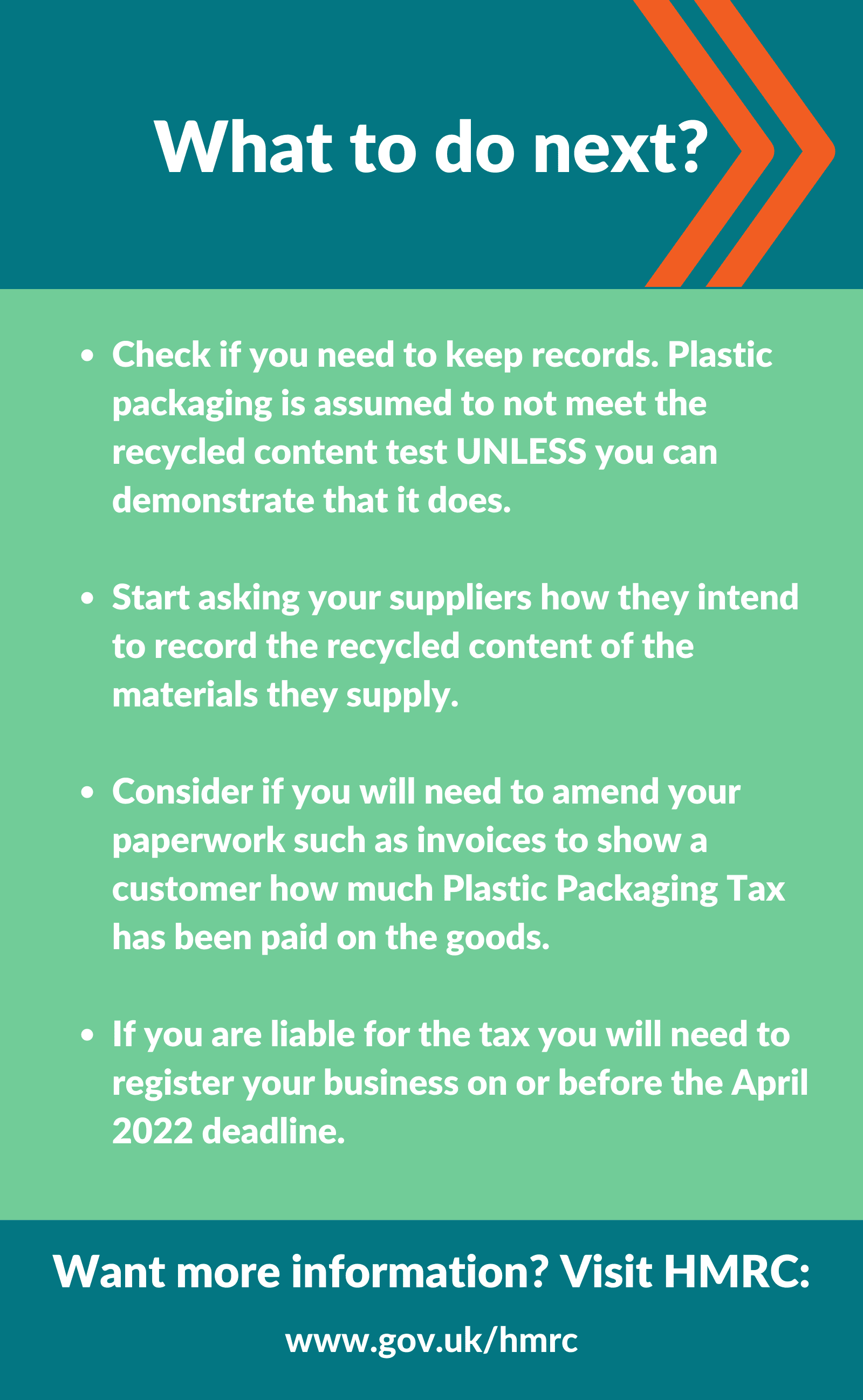 plastic tax infographic - what to do next
