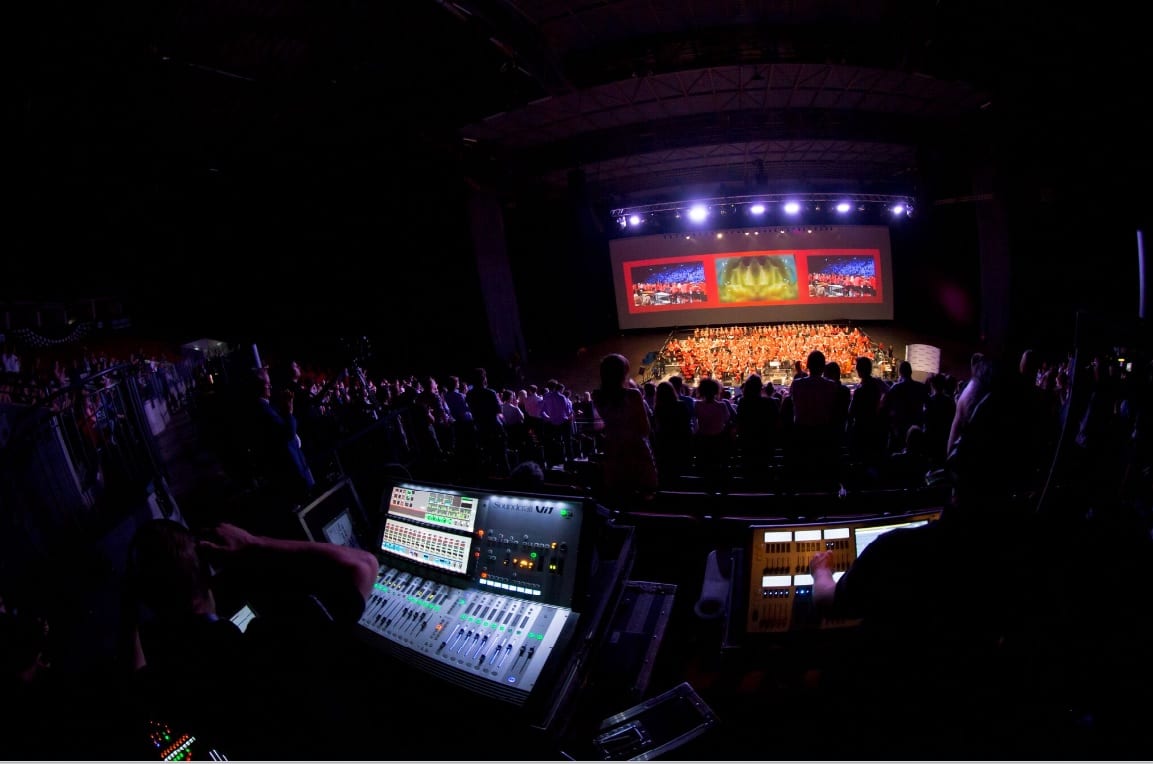 picture of a audio visual event