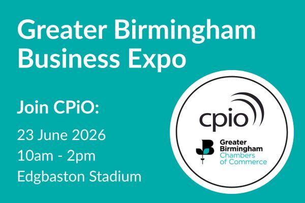 CPiO to exhibit at Greater Birmingham Business Expo 2026