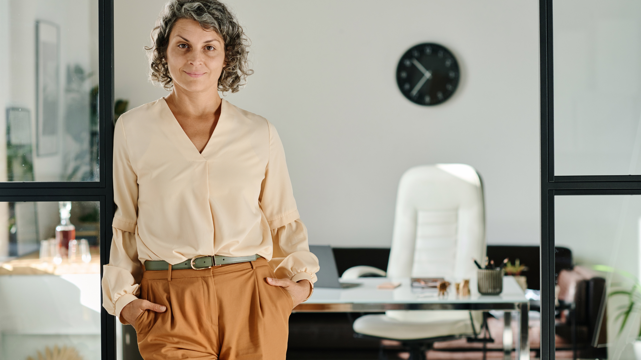 Female CFO in the office